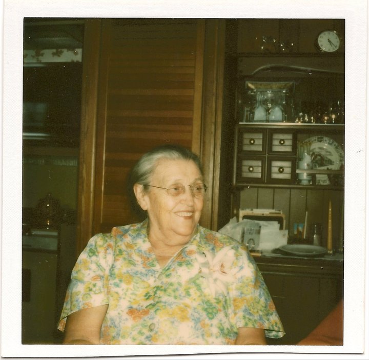 Anna Marie Lucas-Gura, known as Baba, around 1978