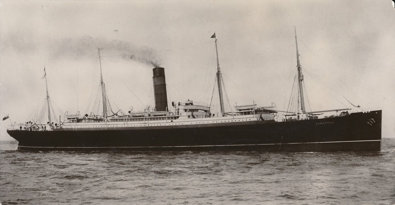 RMS Carpathia docked at Pier 54 in New York